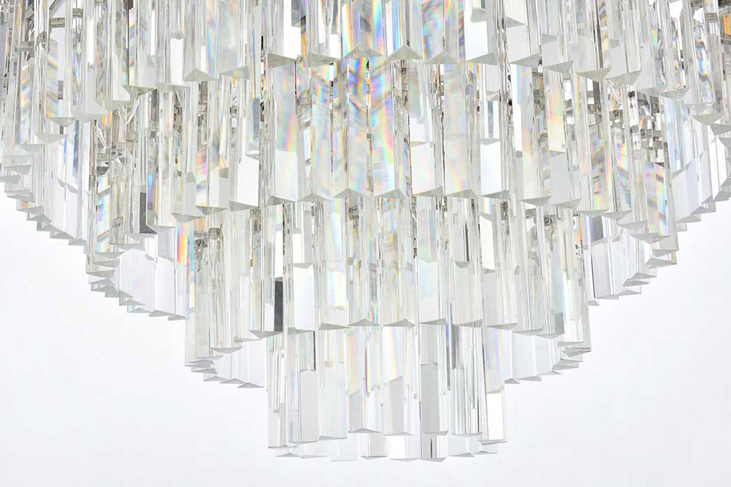 Elegant Urban Classic Sydney Collection Pendant Lamp - Polished Nickel, L 44" (1201D44PN-RC)