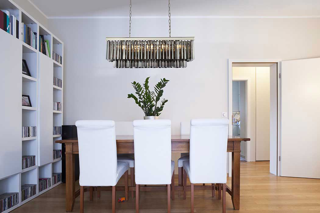 Elegant Sydney Pendant - Polished Nickel/Silver, L 40" (1202D40PN-SS-RC)