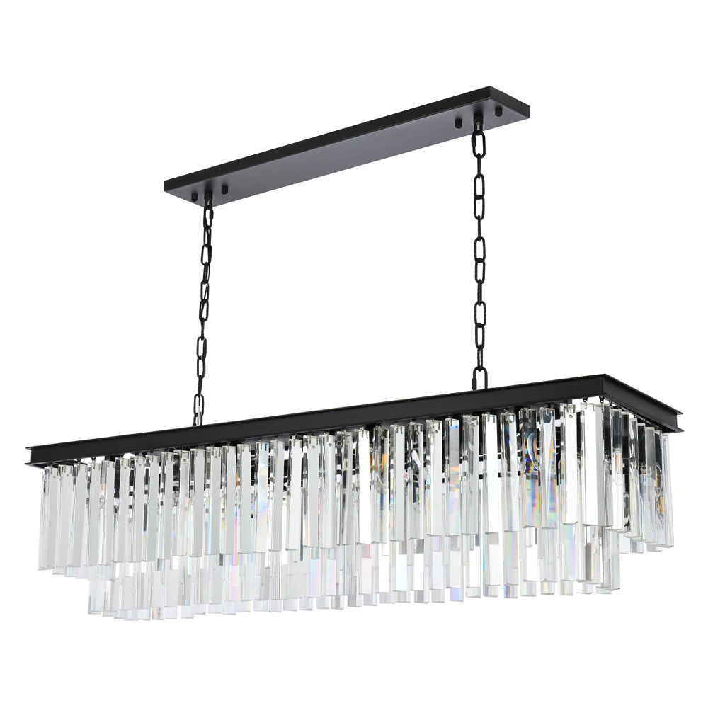 Elegant Sydney Pendant - Matte Black, L 50" (1202D50MB-RC)
