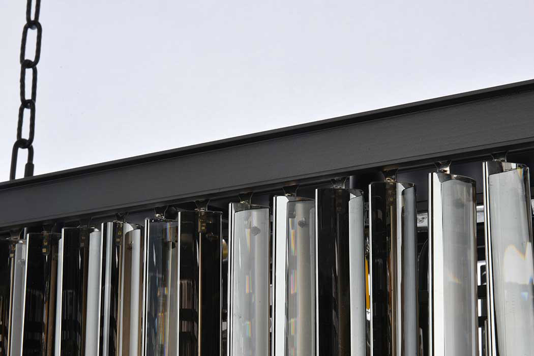 Elegant Sydney Pendant - Matte Black/Silver, L 50" (1202D50MB-SS-RC)