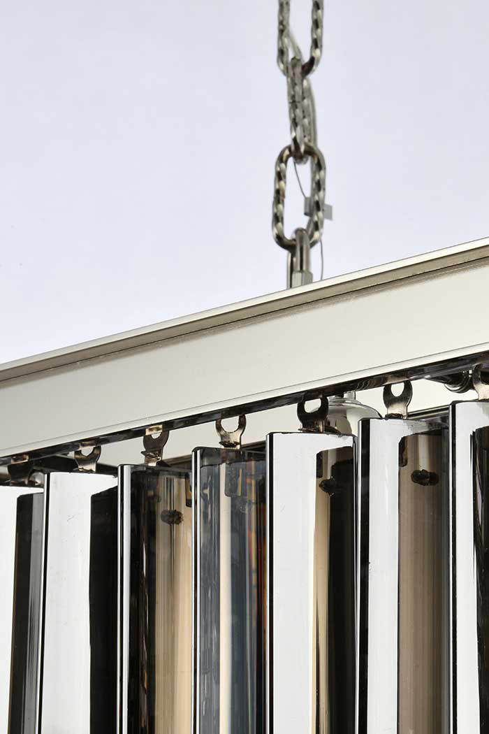 Elegant Sydney Pendant - Polished Nickel/Silver, L 50" (1202D50PN-SS-RC)