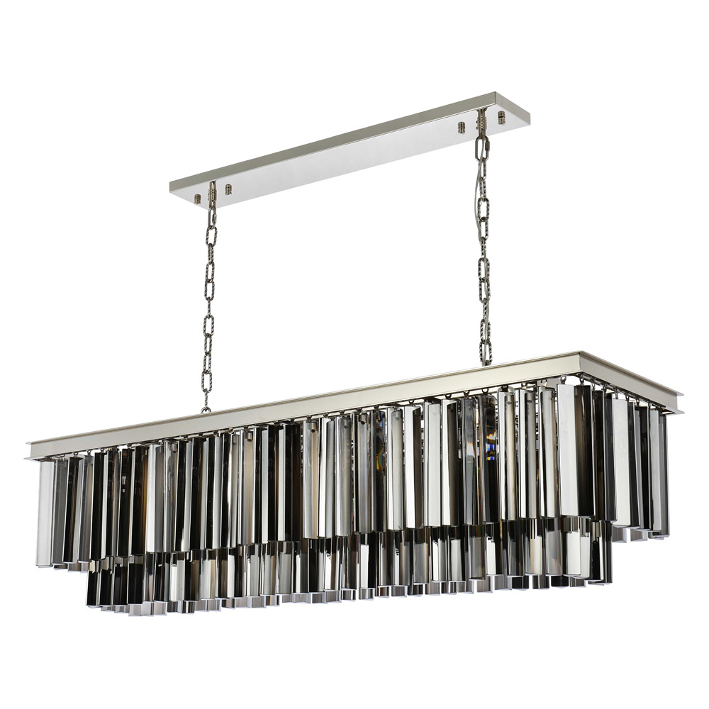 Elegant Sydney Pendant - Polished Nickel/Silver, L 50" (1202D50PN-SS-RC)