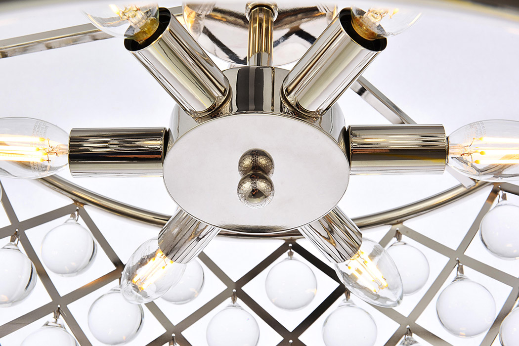 Elegant Urban Classic Madison Collection Pendant Lamp - Polished Nickel, L 20" (1204D20PN-RC)