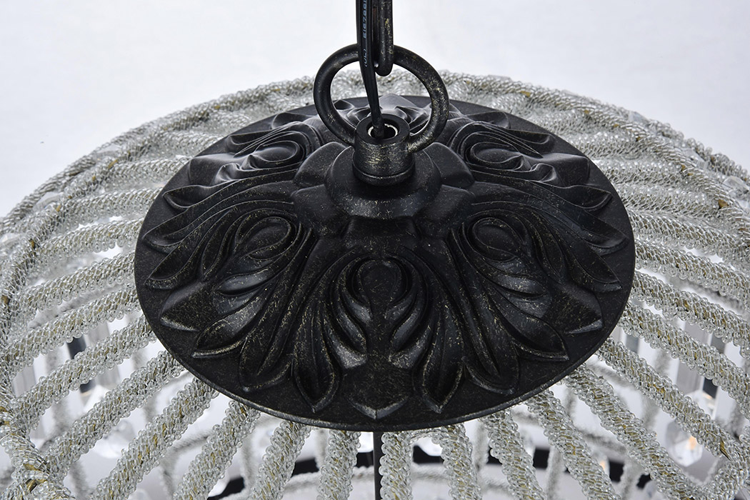 Elegant Urban Classic Pendant Lamp - Dark Bronze, L 18" (1205D18DB-RC)