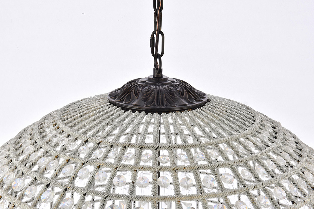 Elegant Urban Classic Pendant Lamp - Dark Bronze, L 36" (1205G36DB-RC)