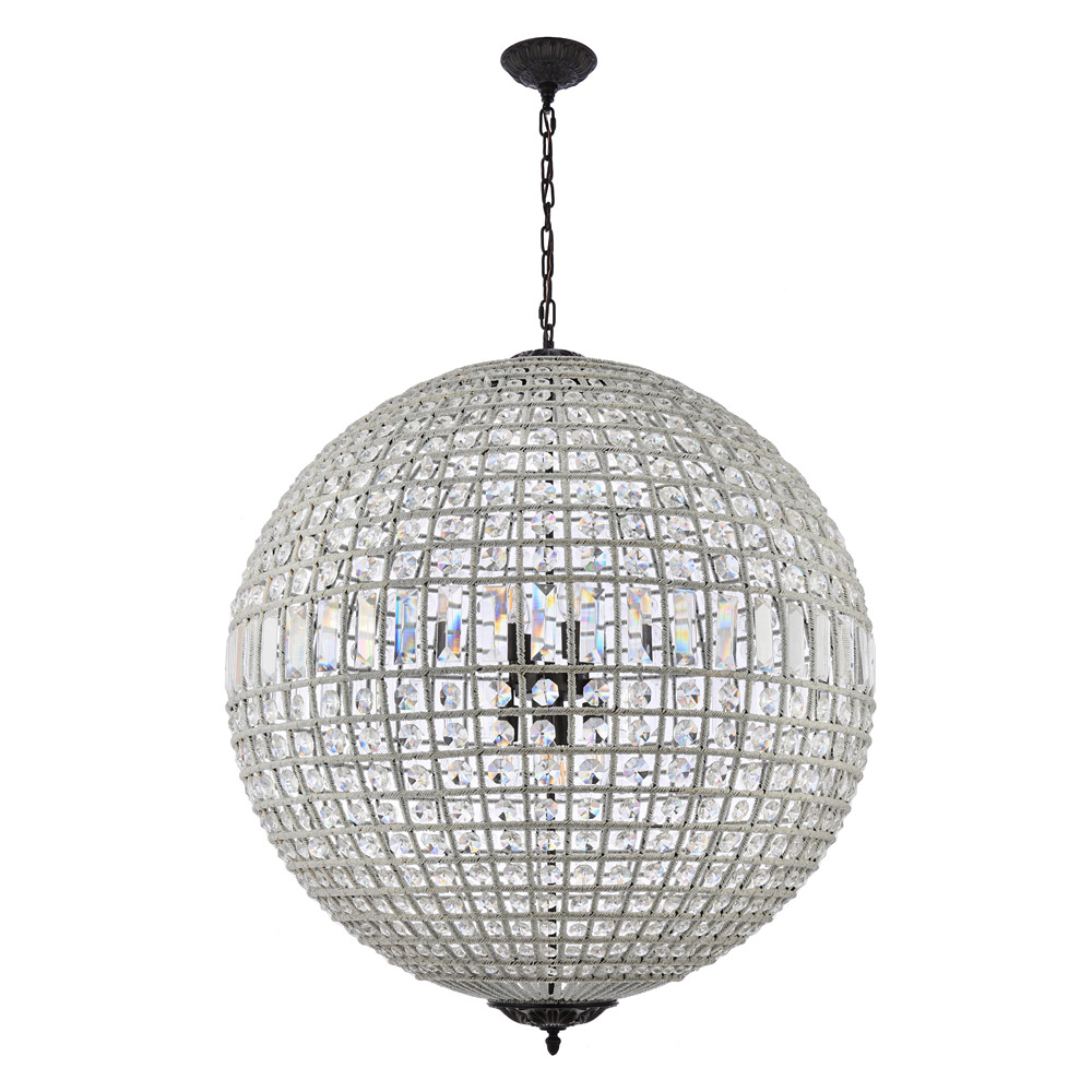 Elegant Urban Classic Pendant Lamp - Dark Bronze, L 36" (1205G36DB-RC)