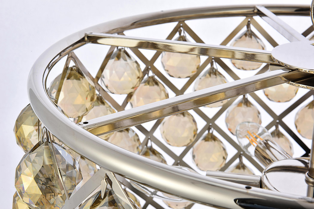 Elegant Urban Classic Madison Collection Pendant Lamp - Polished Nickel/Gold, L 20" (1206D20PN-GT-RC)