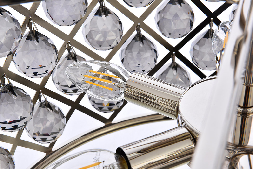 Elegant Urban Classic Madison Collection Pendant Lamp - Polished Nickel/Silver, L 20" (1206D20PN-SS-RC)