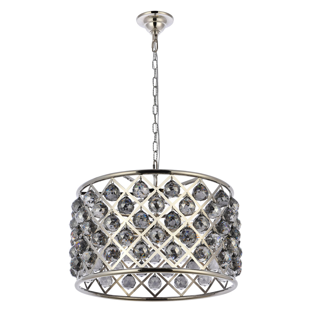 Elegant Urban Classic Madison Collection Pendant Lamp - Polished Nickel/Silver, L 20" (1206D20PN-SS-RC)