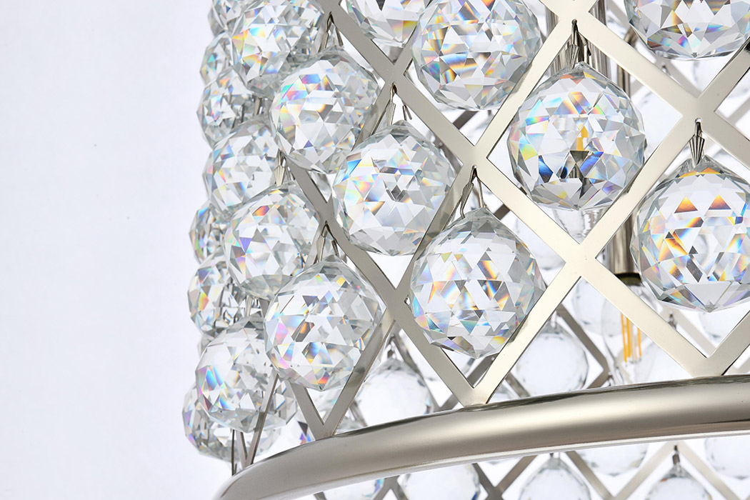 Elegant Urban Classic Madison Collection Pendant Lamp - Polished Nickel, L 27.5" (1206D27PN-RC)