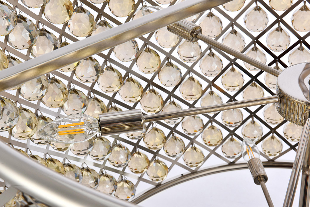 Elegant Urban Classic Madison Collection Pendant Lamp - Polished Nickel/Gold, L 35.5" (1206D35PN-GT-RC)