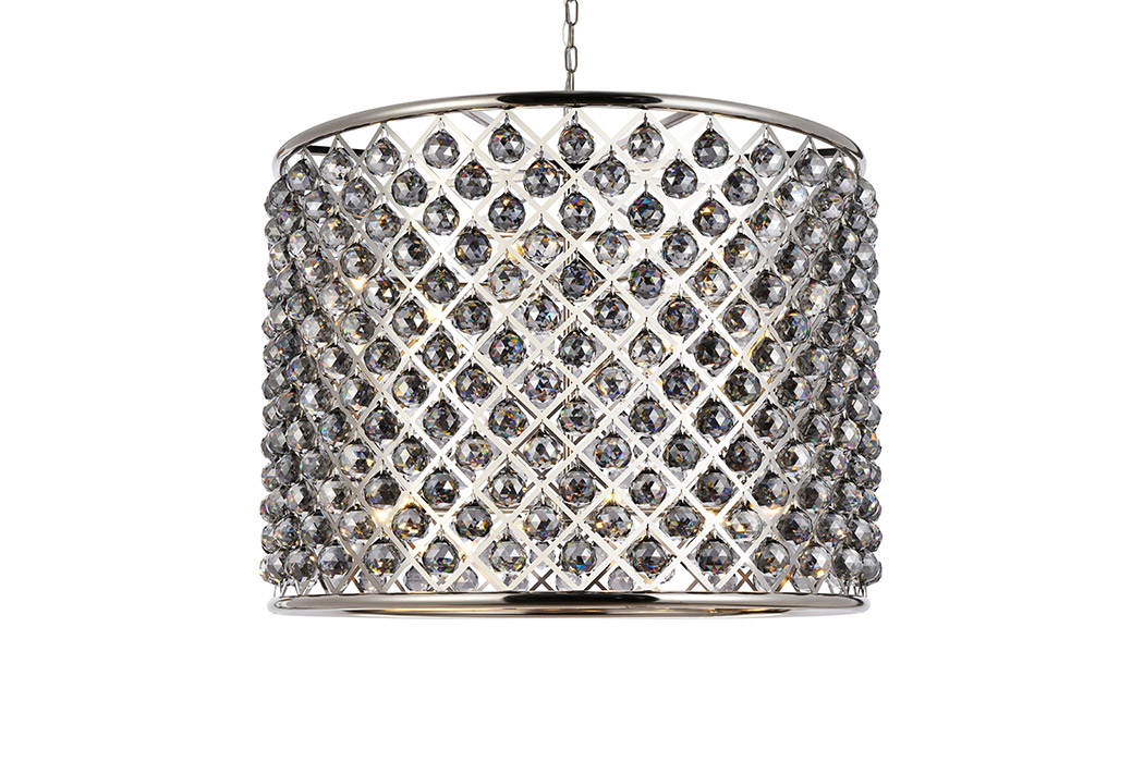 Elegant Urban Classic Madison Collection Pendant Lamp - Polished Nickel/Silver, L 35.5" (1206D35PN-SS-RC)