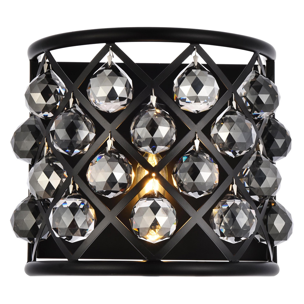 Elegant - Crystal Grid 1 Light Crystal Wall Sconce