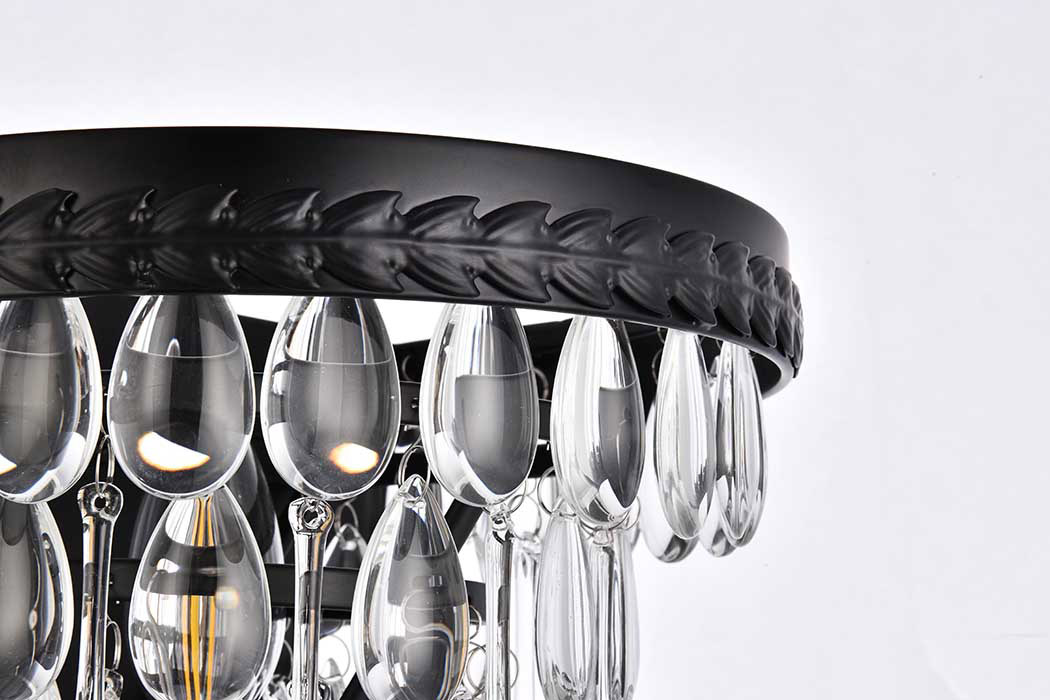 Elegant Wall Sconce - Black (1219W9BK-RC)