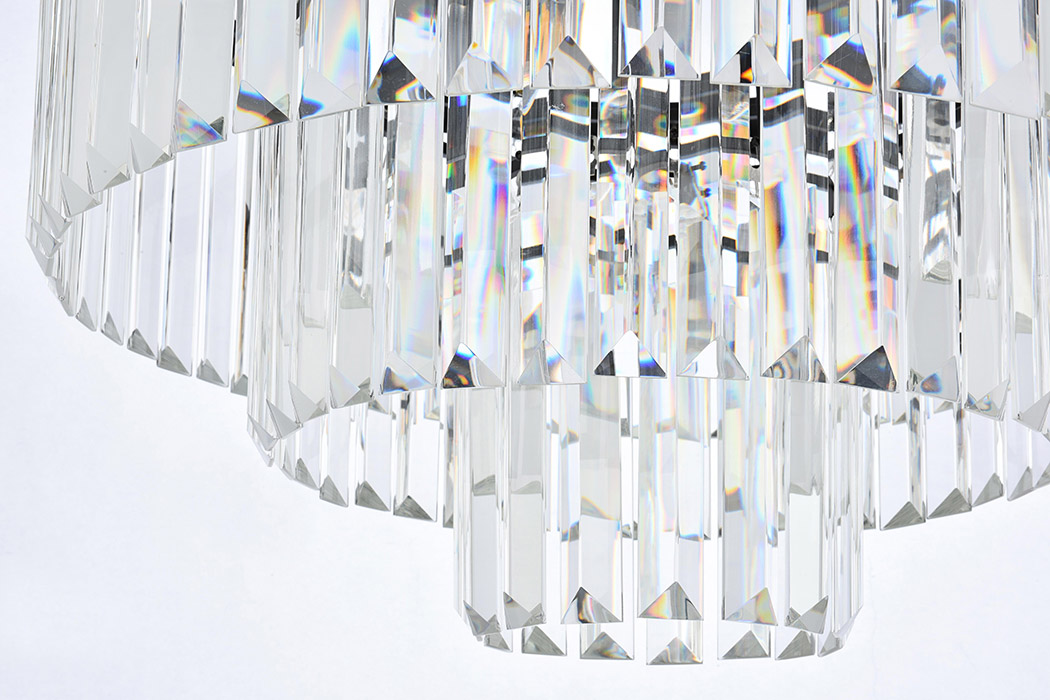 Elegant Urban Classic Chandelier - Matte Black, L 26" (1231D26MB-RC)