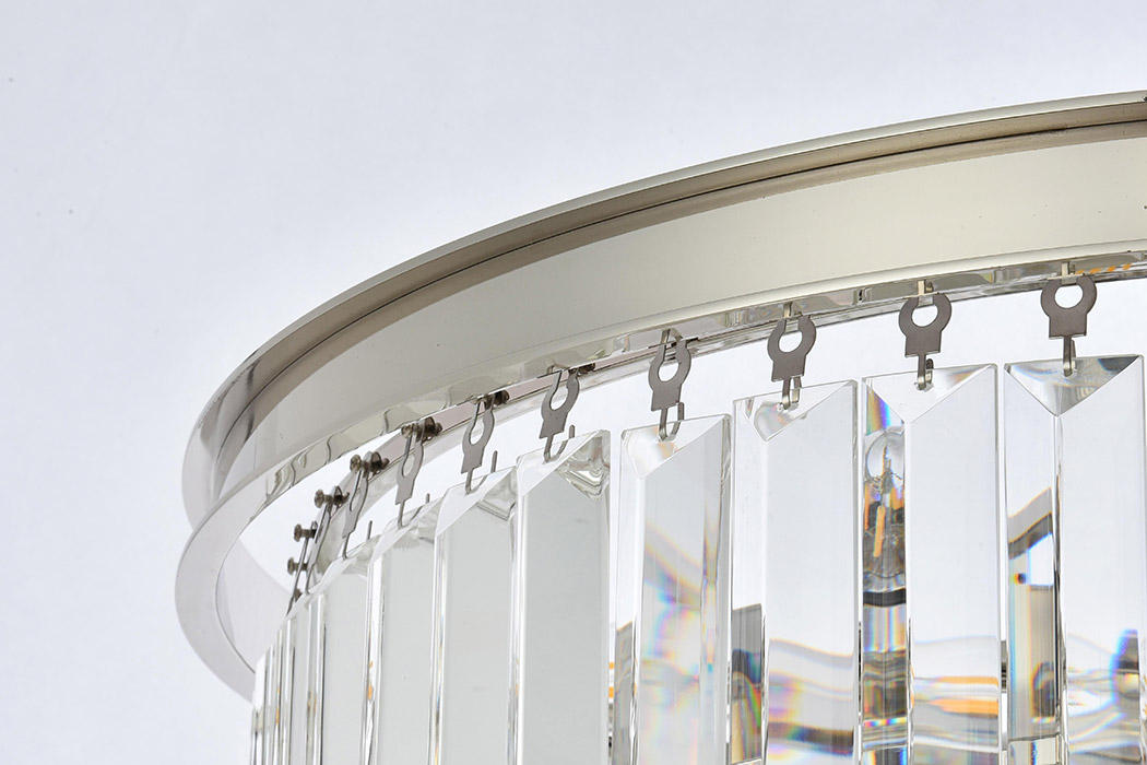 Elegant Urban Classic Chandelier - Polished Nickel, L 26" (1231D26PN-RC)