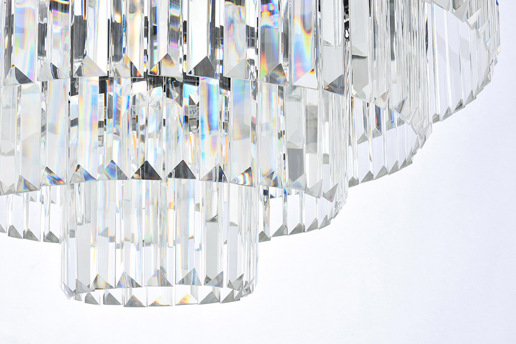 Elegant Urban Classic Chandelier - Matte Black, L 32" (1231D32MB-RC)