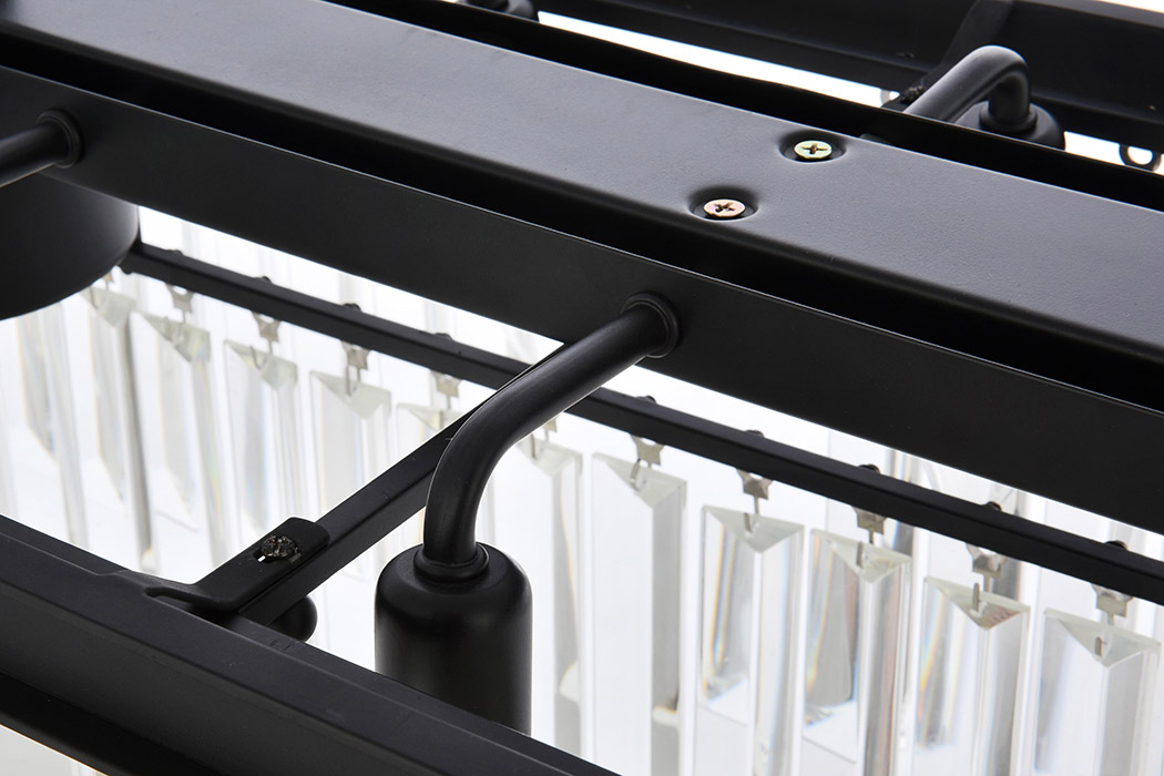 Elegant Urban Classic Chandelier - Matte Black, L 40" (1232D40MB-RC)