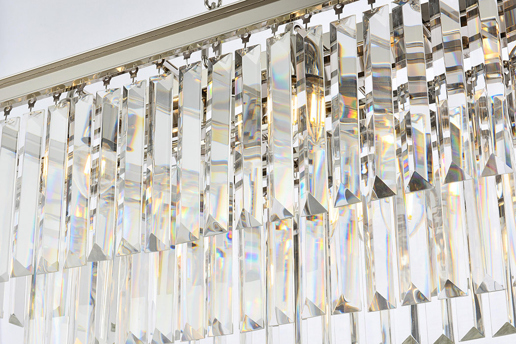 Elegant Urban Classic Chandelier - Polished Nickel, L 50" (1232D50PN-RC)