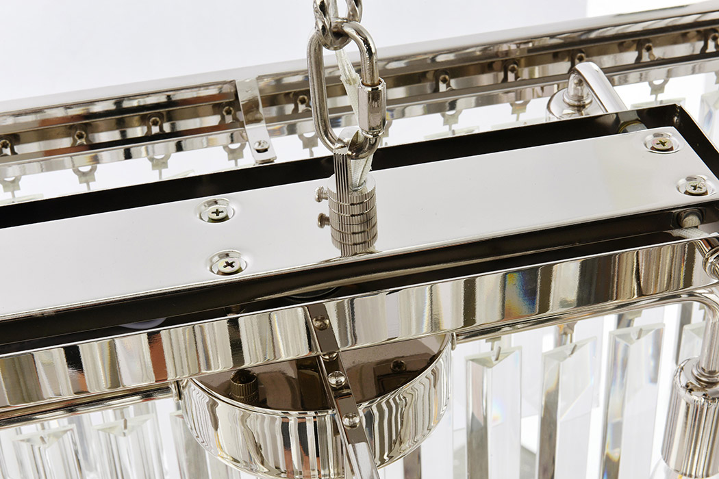 Elegant Urban Classic Chandelier - Polished Nickel, L 50" (1232D50PN-RC)