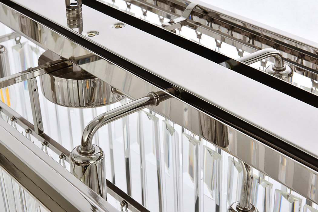 Elegant Urban Classic Chandelier - Polished Nickel, L 60" (1232D60PN-RC)