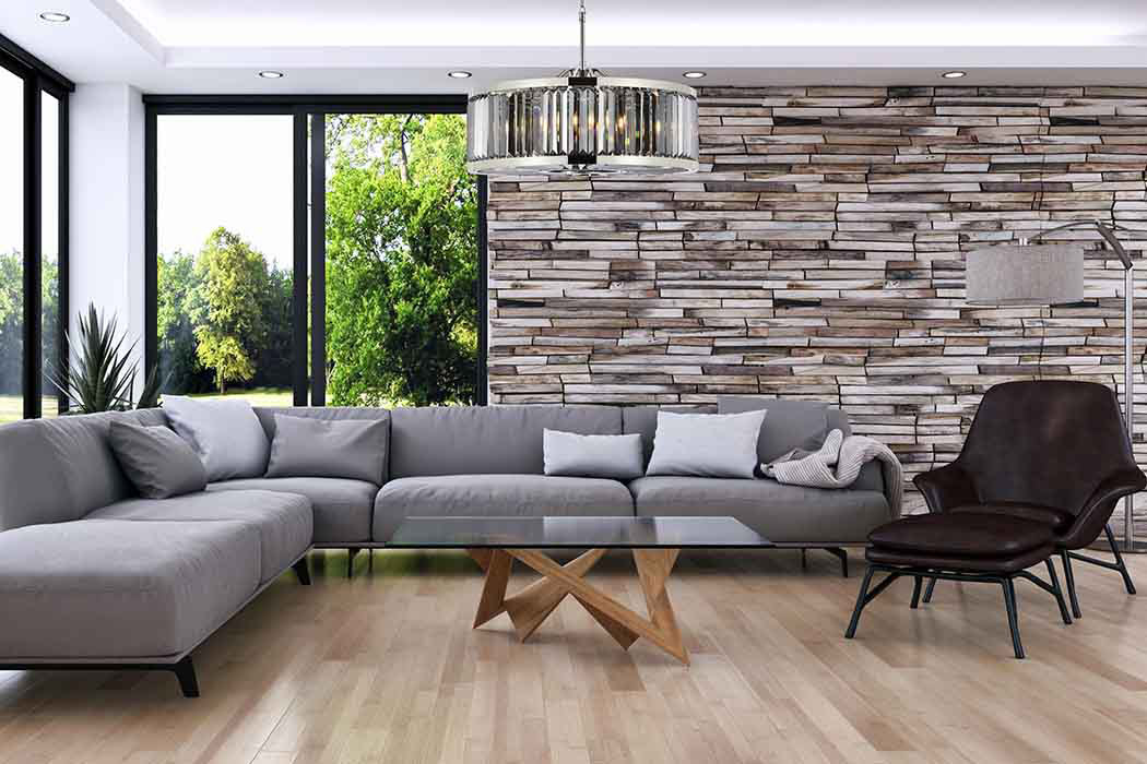 Elegant Urban Classic Chandelier - Polished Nickel/Silver, L 35.5" (1233D35PN-SS-RC)