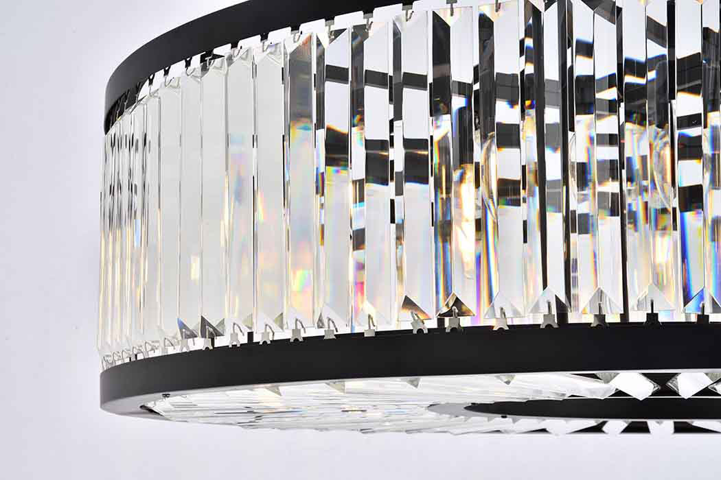 Elegant Urban Classic Chandelier - Matte Black, L 43.5" (1233G43MB-RC)