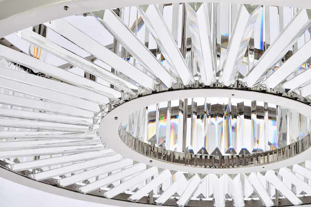 Elegant Urban Classic Chandelier - Polished Nickel, L 43.5" (1233G43PN-RC)