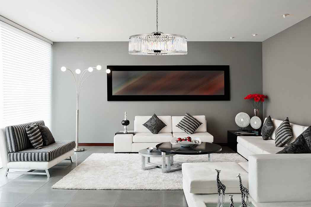 Elegant Urban Classic Chandelier - Polished Nickel, L 43.5" (1233G43PN-RC)