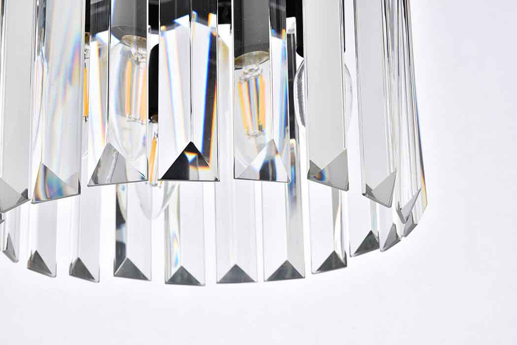 Elegant Urban Classic Pendant - Matte Black, L 12" (1238D12MB-RC)