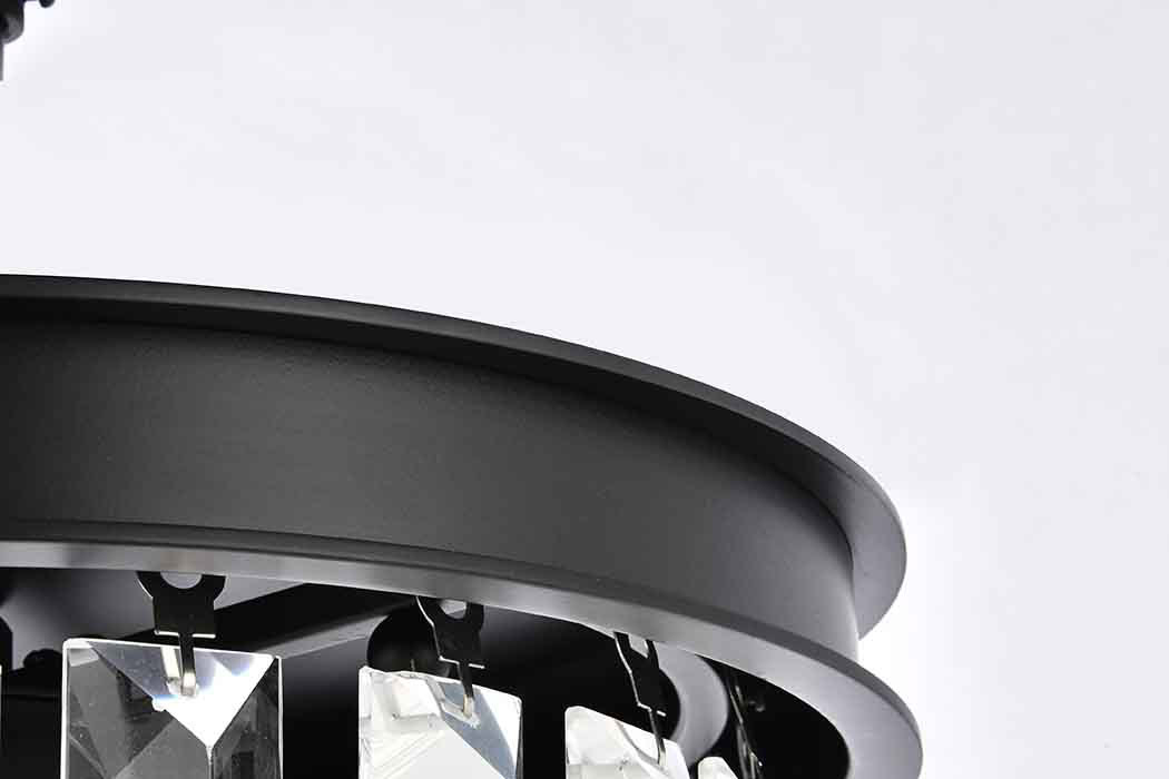 Elegant Urban Classic Pendant - Matte Black, L 12" (1238D12MB-RC)