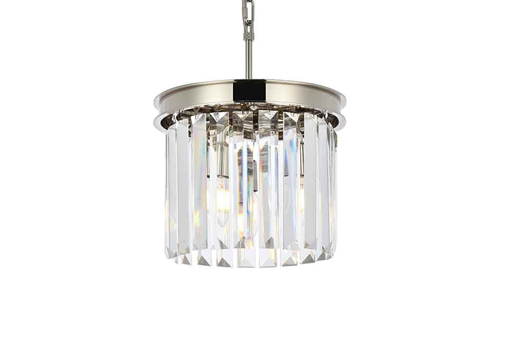 Elegant Urban Classic Pendant - Polished Nickel, L 12" (1238D12PN-RC)