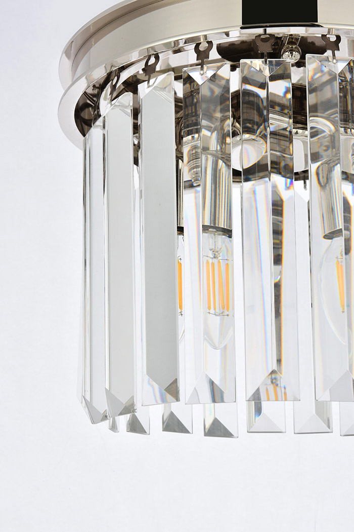 Elegant Urban Classic Pendant - Polished Nickel, L 12" (1238D12PN-RC)