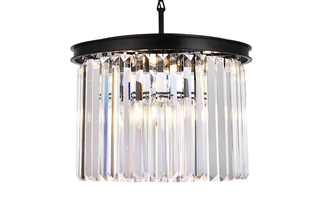Elegant Urban Classic Pendant - Matte Black, L 20" (1238D20MB-RC)