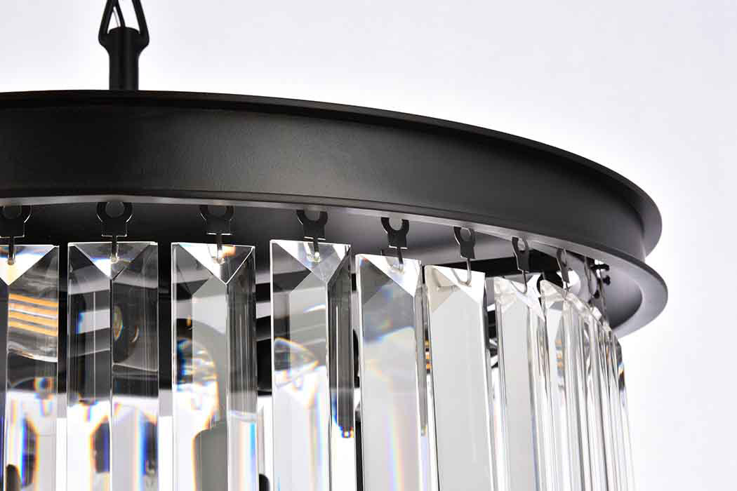 Elegant Urban Classic Pendant - Matte Black, L 20" (1238D20MB-RC)