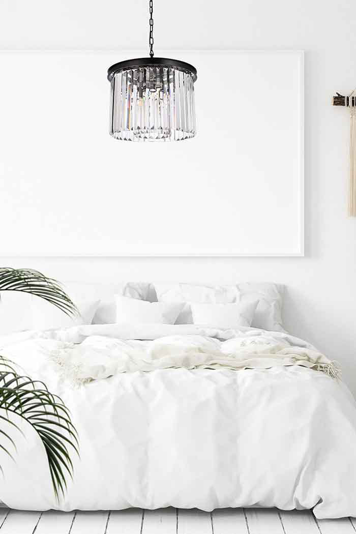 Elegant Urban Classic Pendant - Matte Black, L 20" (1238D20MB-RC)