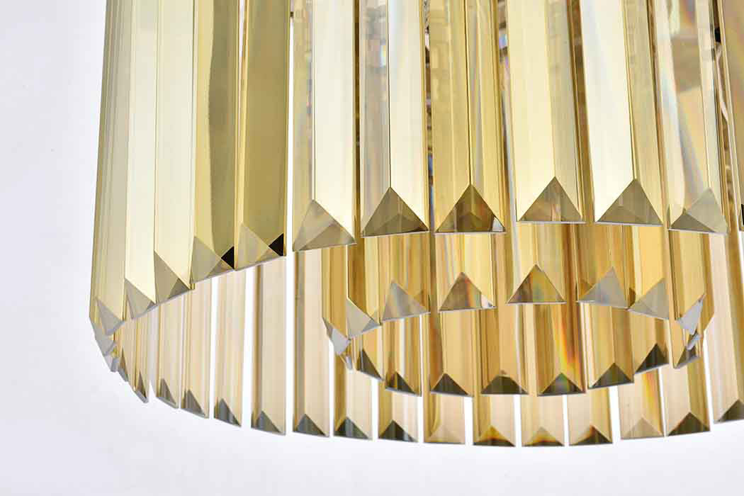 Elegant Urban Classic Pendant - Polished Nickel/Gold, L 20" (1238D20PN-GT-RC)