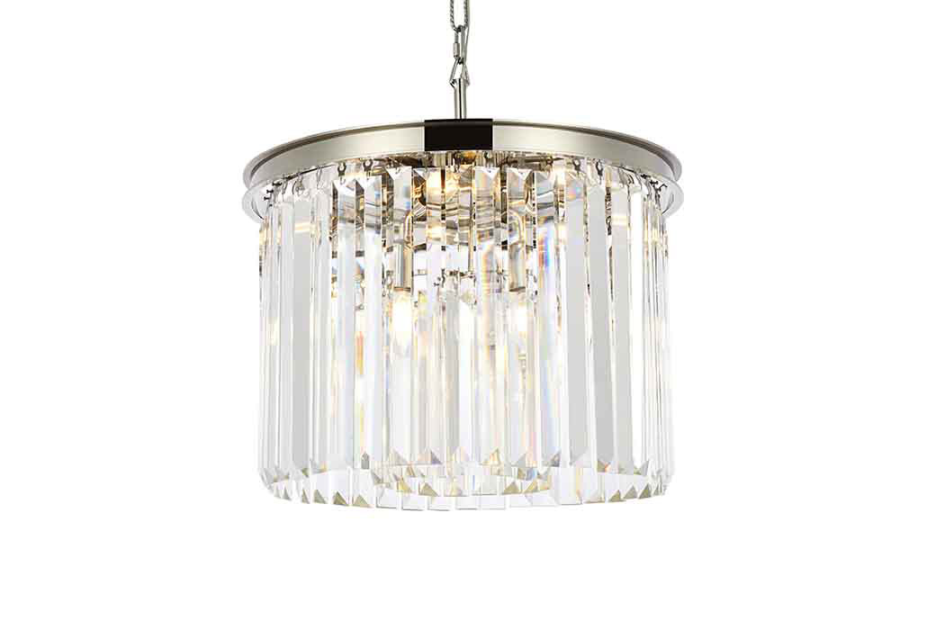 Elegant Urban Classic Pendant - Polished Nickel, L 20" (1238D20PN-RC)
