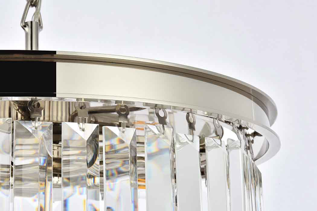 Elegant Urban Classic Pendant - Polished Nickel, L 20" (1238D20PN-RC)