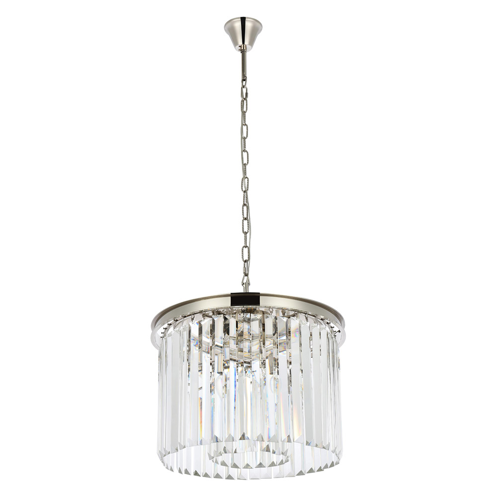 Elegant Urban Classic Pendant - Polished Nickel, L 20" (1238D20PN-RC)