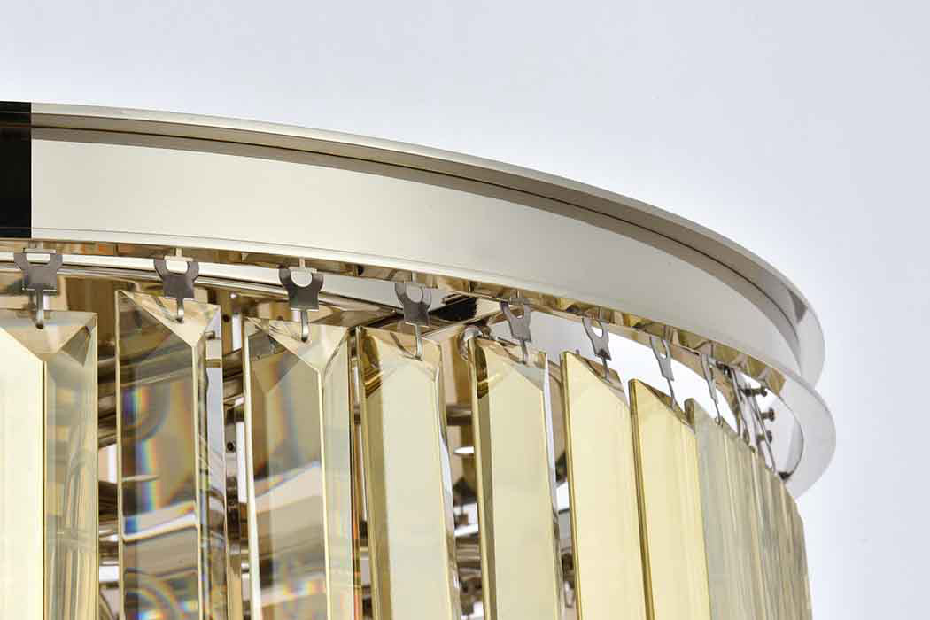 Elegant Urban Classic Pendant - Polished Nickel/Gold, L 26" (1238D26PN-GT-RC)