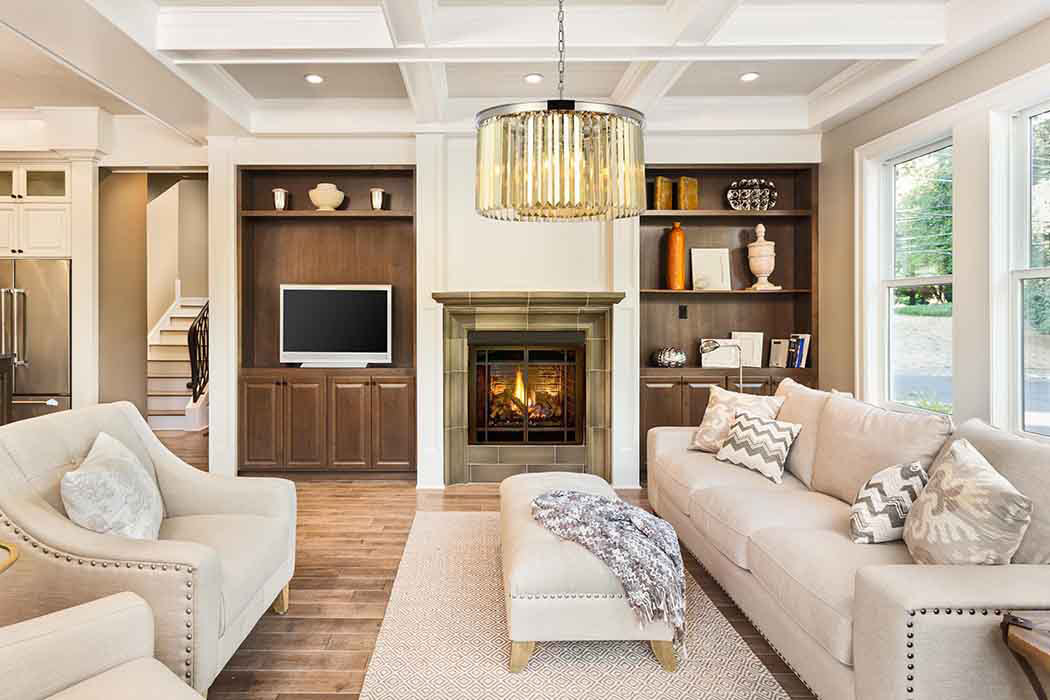 Elegant Urban Classic Pendant - Polished Nickel/Gold, L 26" (1238D26PN-GT-RC)