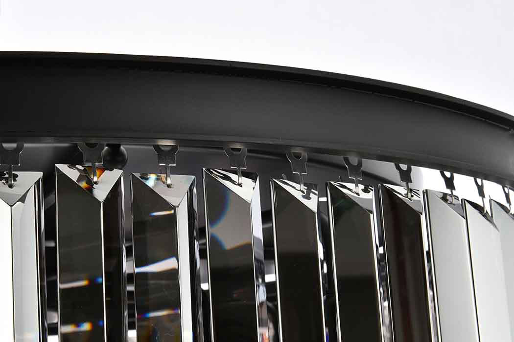 Elegant Urban Classic Flush Mount - Matte Black/Silver, L 31.5" (1238F31MB-SS-RC)