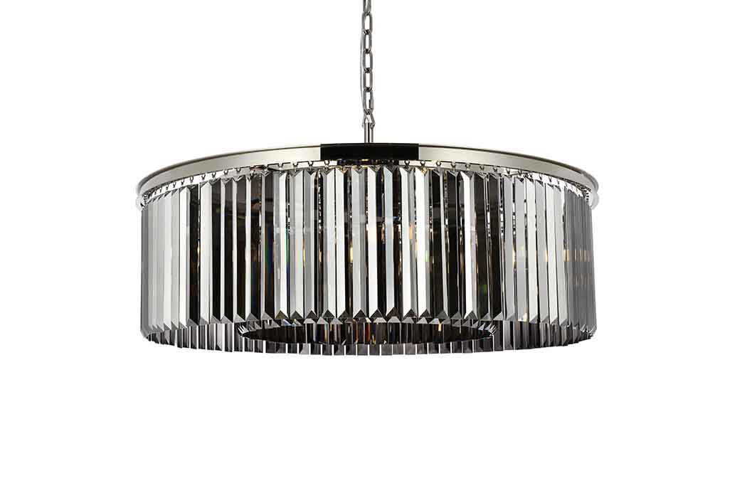 Elegant Urban Classic Pendant - Polished Nickel/Silver, L 43" (1238G43PN-SS-RC)