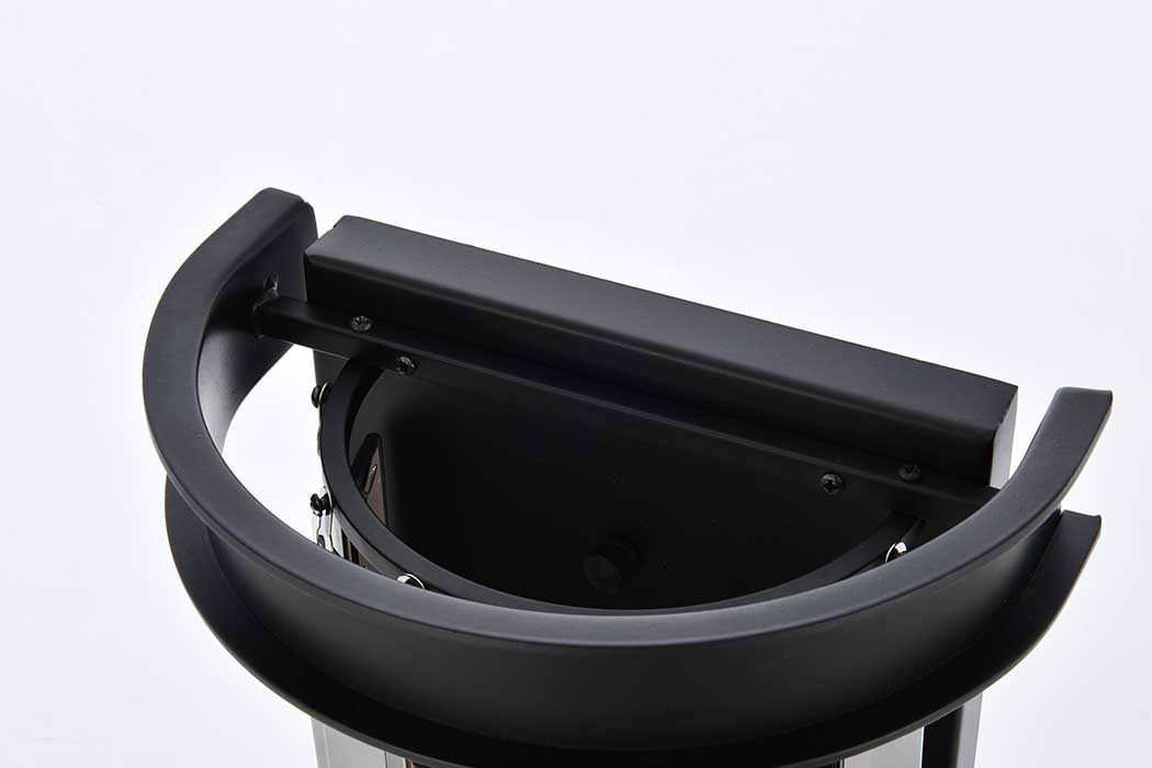 Elegant Urban Classic Wall Sconce - Matte Black/Silver Shade (1238W8MB-SS-RC)