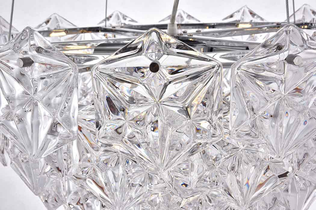 Elegant Pendant Light - Chrome, L 19.7" (1708D19C)