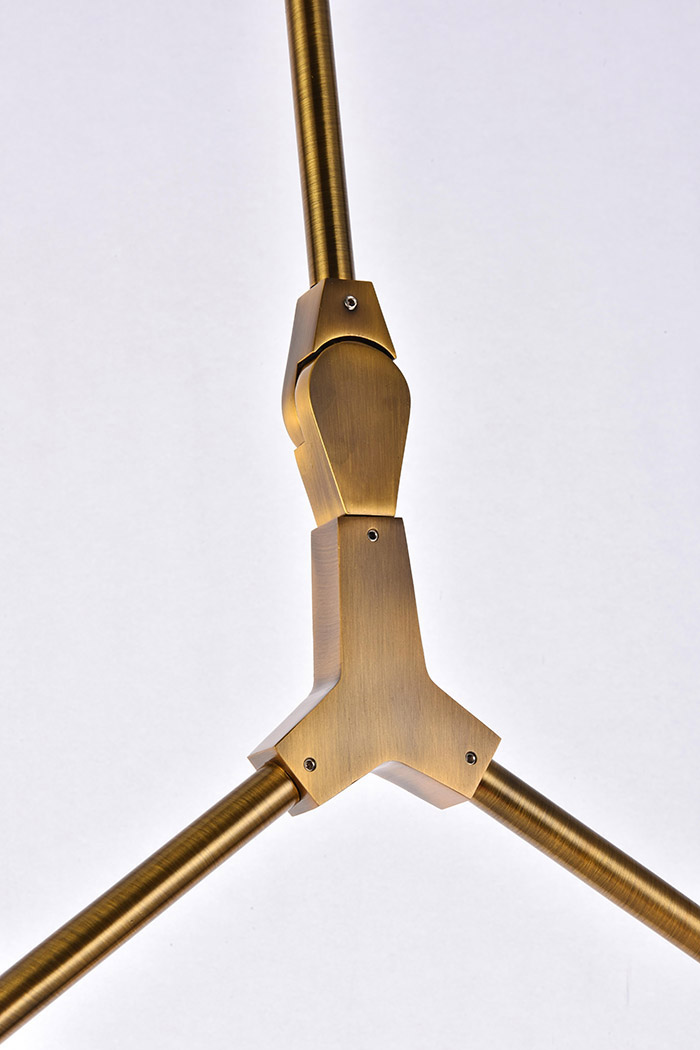 Elegant Cavoli 5 Lights Chandelier - Brass (1712D42BR)