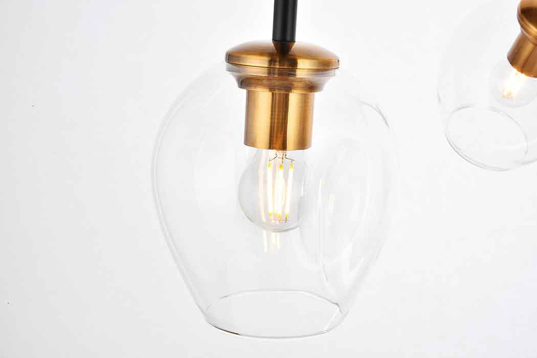 Elegant Cavoli 5 Lights Chandelier - Light Antique Brass (1712D42LAB)