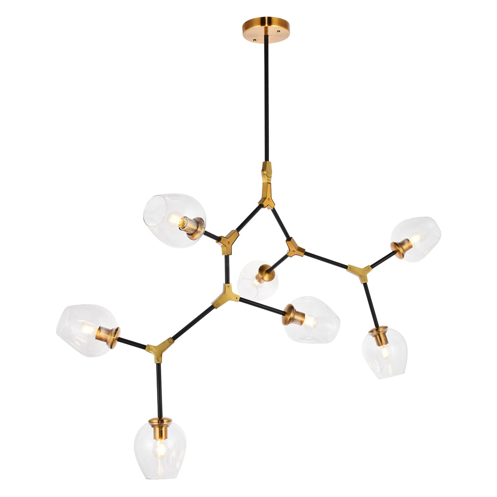 Elegant Urban Classic Cavoli 11 Lights Chandelier - Light Antique Brass, L 57" (1712G57LAB)