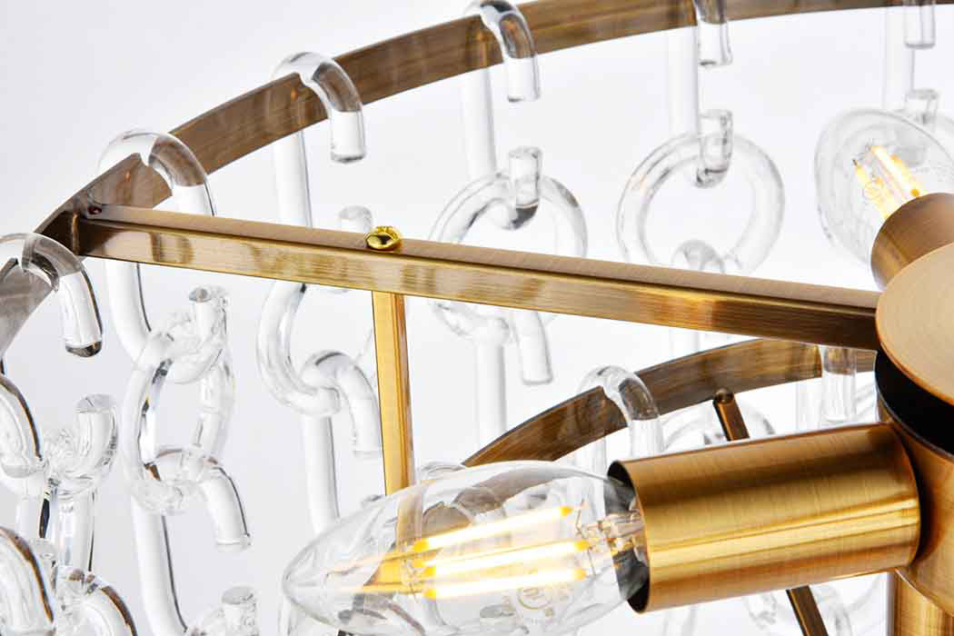 Elegant Urban Classic Eden 3 Lights Pendant - Light Antique Brass, L 20" (1713D20LAB)